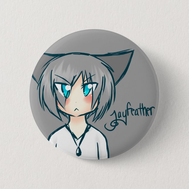 Botón de Nekomimi Jayfeather (Anverso)