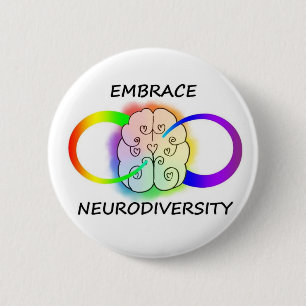 Botón de Neurodiversity del abrazo