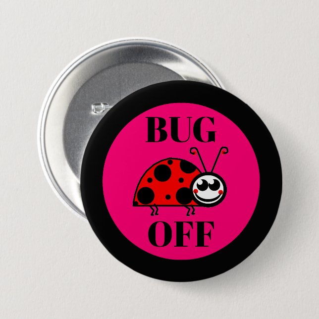 Botón de nevera Bug Off (Anverso y reverso)