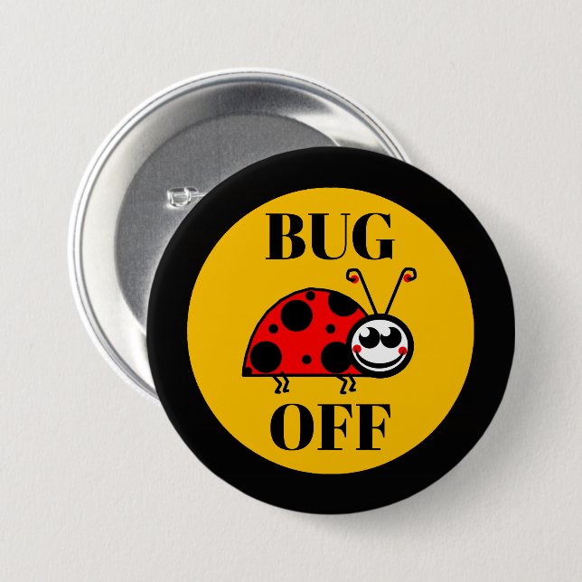 Botón de nevera Bug Off (Anverso y reverso)