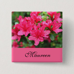 botón de nombre de flores de azalea rosa hermoso