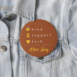 botón de nombre personalizado del cáncer infantil