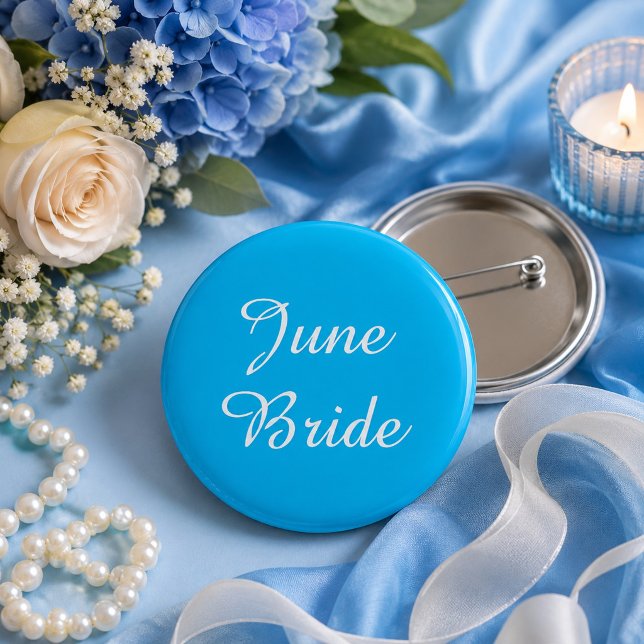 Botón de Novia de Junio Azul y Blanco (Subido por el creador)