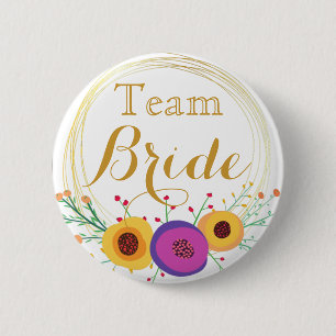botón de novia del equipo Boda de oro blanco