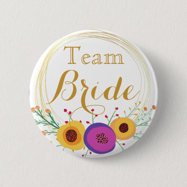 botón de novia del equipo Boda de oro blanco (Anverso)
