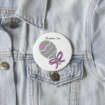 Botón de nueva bebé personalizar nombre