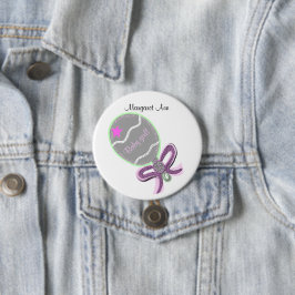 Botón de nueva bebé personalizar nombre