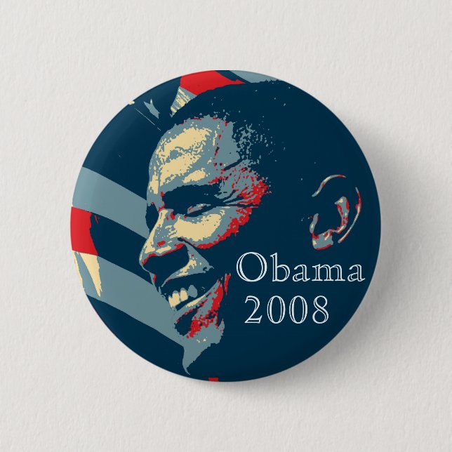 Botón de Obama 2008 (Anverso)