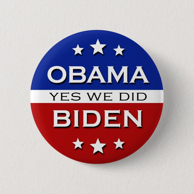Botón de Obama Biden (Anverso)