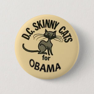 Botón de Obama D.C. Skinny Cats