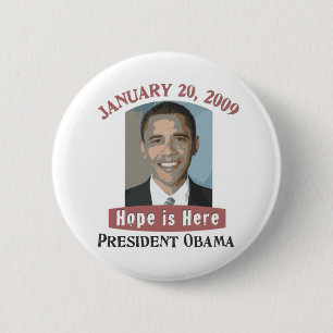 Botón de Obama de la inauguración
