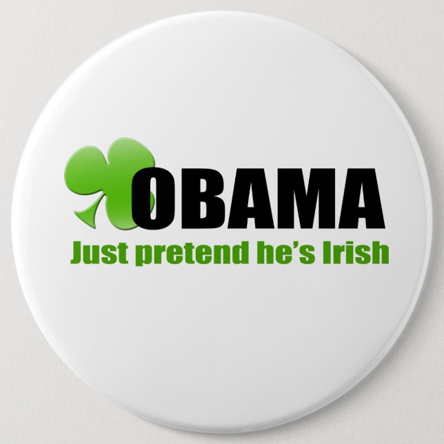 Botón de Obama del irlandés (Anverso)
