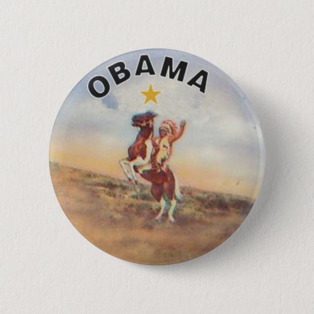 Botón de Obama/del nativo americano (Anverso)