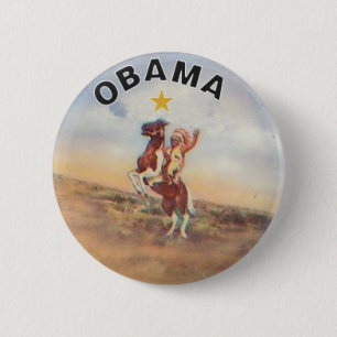 Botón de Obama/del nativo americano