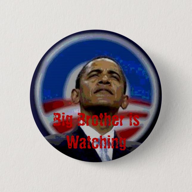 Botón de Obama hermano mayor (Anverso)