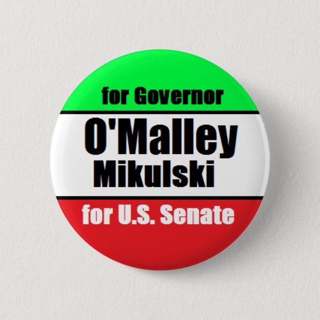 Botón de O'Malley Mikulski (Anverso)