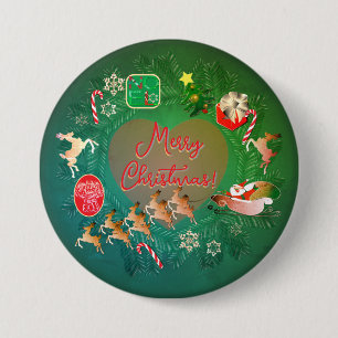 botón de opción de navidad