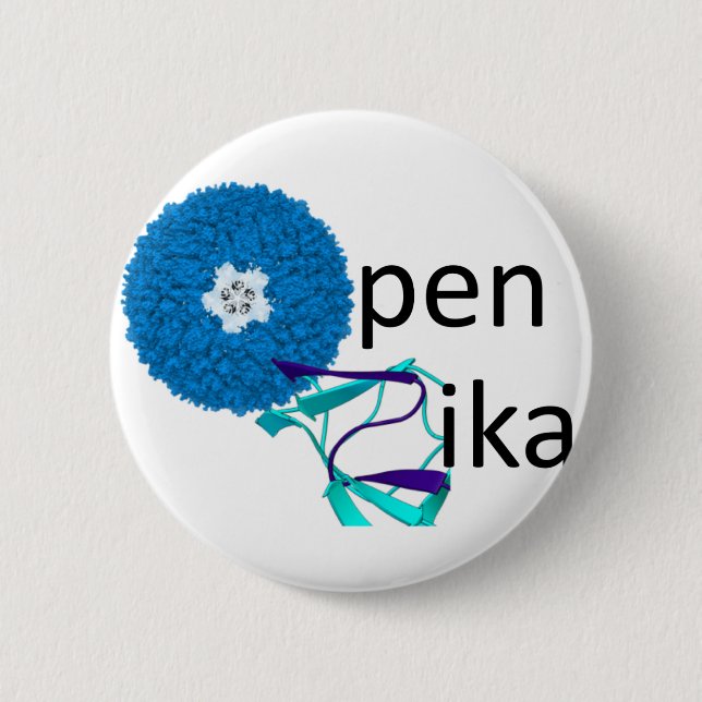 Botón de OpenZika (Anverso)