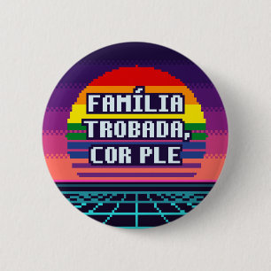 Botón de Orgullo Catalán Familia Trobada, Cor Ple