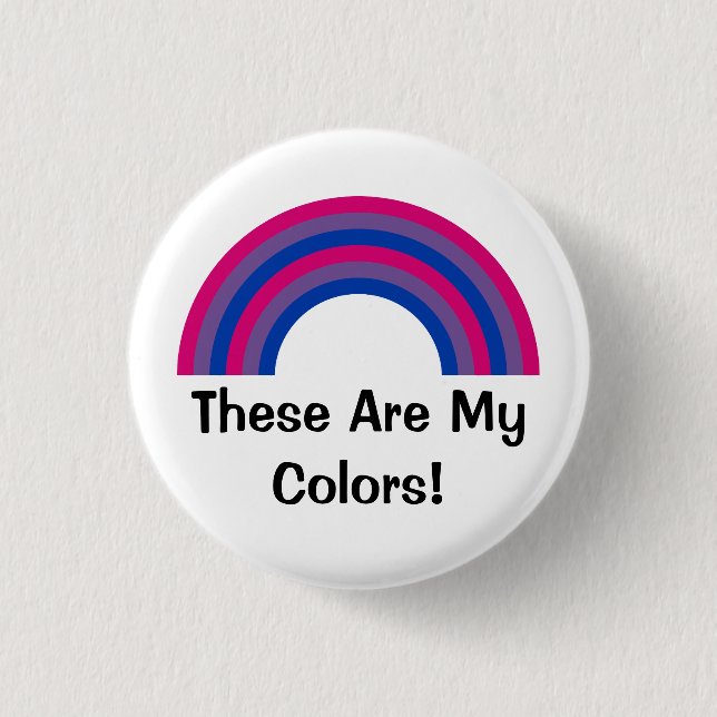 Botón de orgullo de arco iris bisexuales (Anverso)