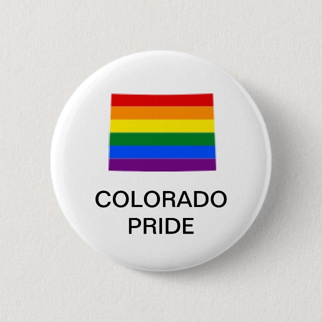 BOTÓN DE ORGULLO DE COLORADO LGBTQ (Anverso)