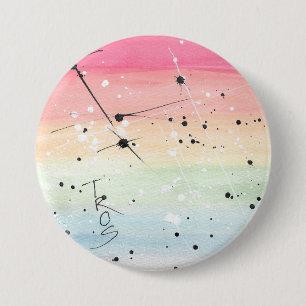 Botón de orgullo LGBT arcoiris TROS (elegir tamaño