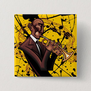 Botón de oro del sonido del jazz