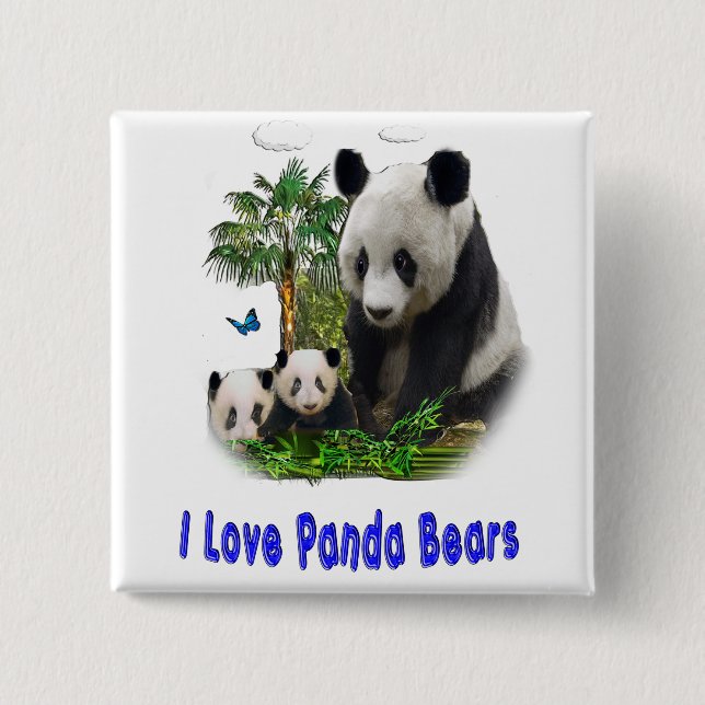 Botón de osos panda (Anverso)
