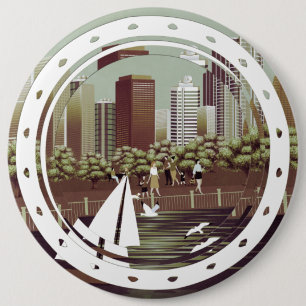 botón de paisaje urbano