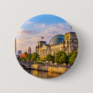 Botón de paisaje urbano de Berlín Alemania viaje
