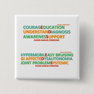 Botón de palabras inspiradoras y síntomas de Danlo