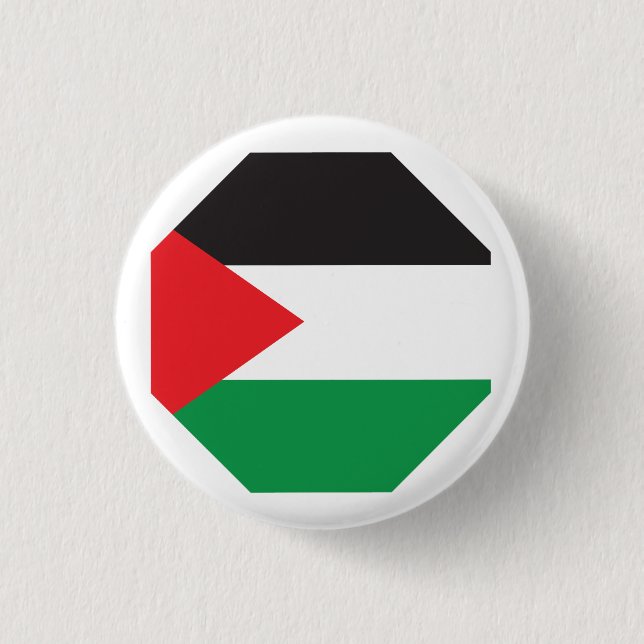 Botón de Palestina, bandera palestina patriótica (Anverso)