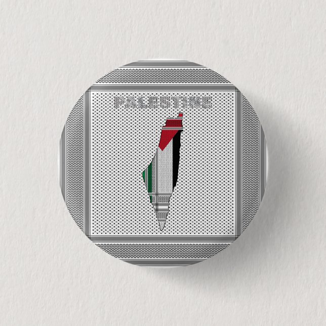 Botón de Palestina libre - Botón de pin palestino  (Anverso)