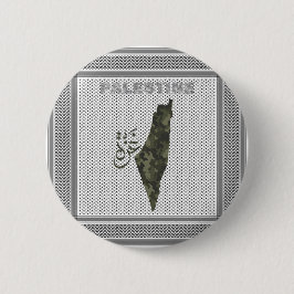 Botón de Palestina libre con diseño de bufanda pal