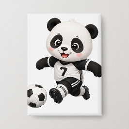 Botón de Panda de Fútbol 