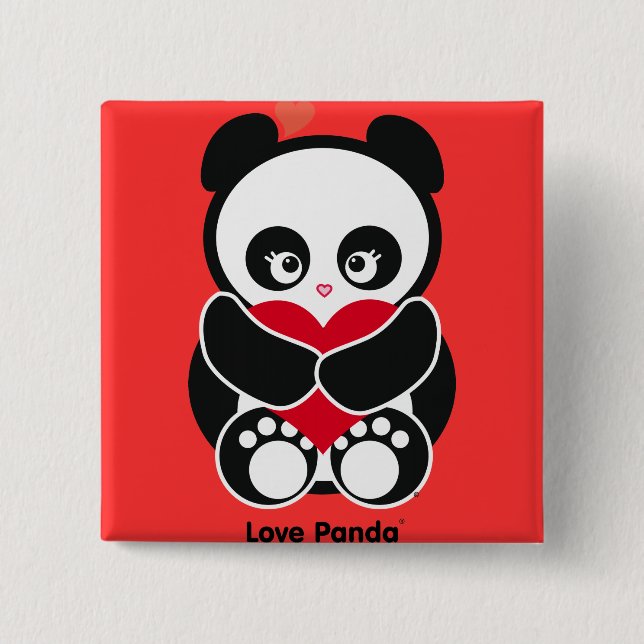 Botón de Panda® del amor (Anverso)