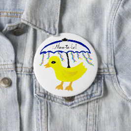 Botón de Paraguas Ducky Amarillo para Futuras Mamá