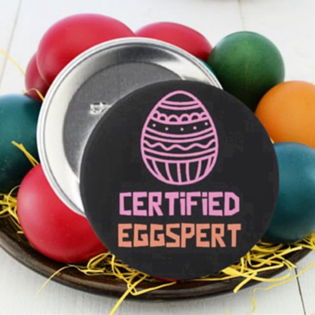 Botón de Pascua de Experto en Huevos Certificado (Subido por el creador)