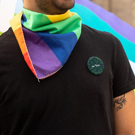 Botón de patrón abstracto de mandarina