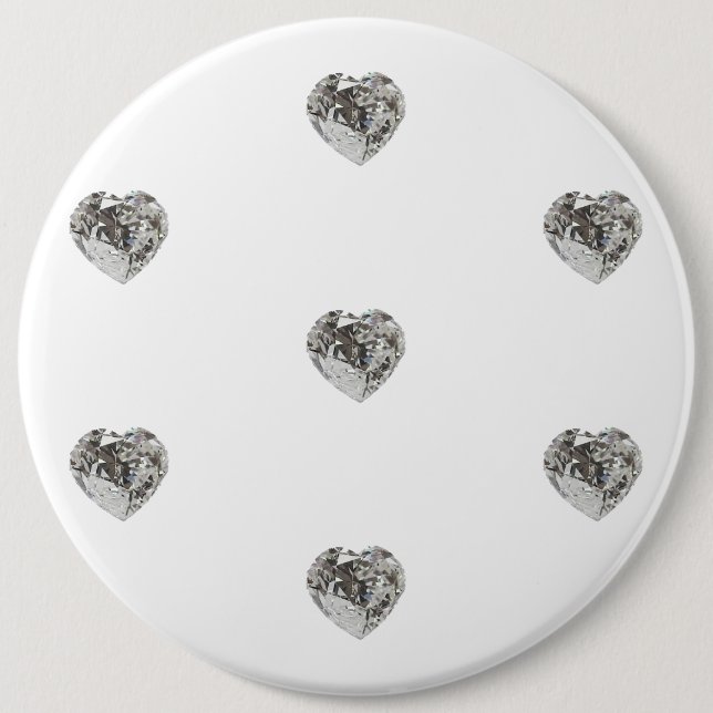 Botón de Patrón de Diamante de Corazón (Anverso)