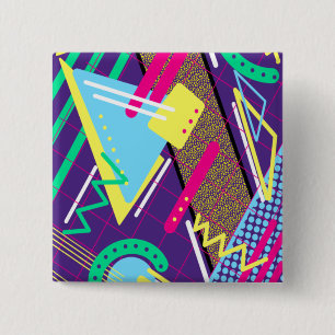 botón de patrón de los años 90