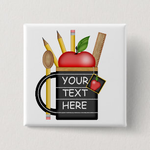 Botón de Personalizado de Apple Mug del profesor