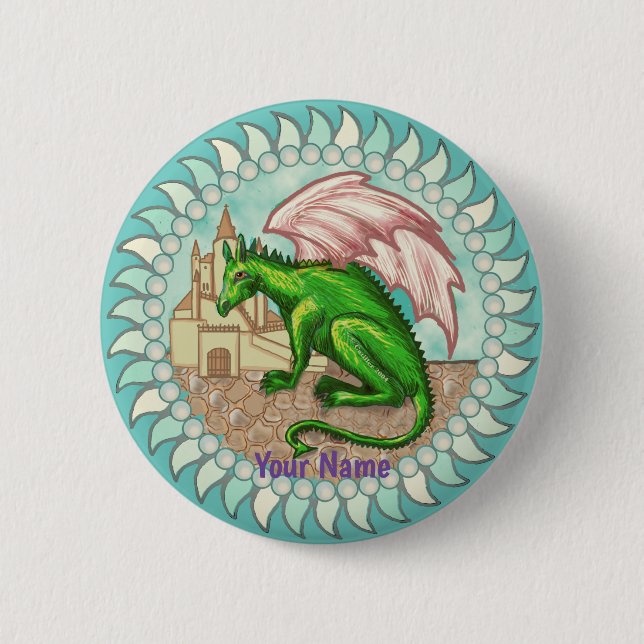 Botón de pin D Dragón (Anverso)