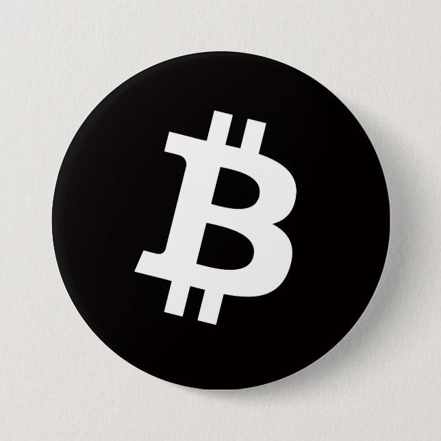Botón de Pin de Bitcoin (Grande) (Anverso)
