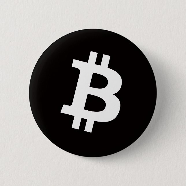 Botón de Pin de Bitcoin (Mediano) (Anverso)