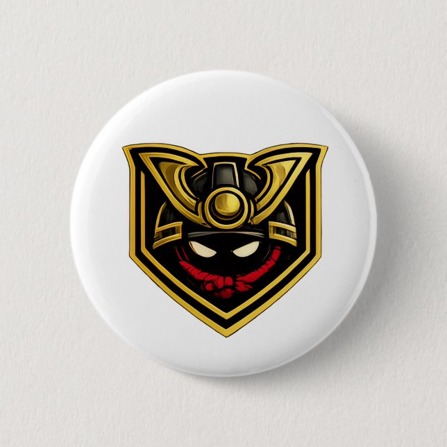 Botón de Pin de Casco Bushi Do (Anverso)