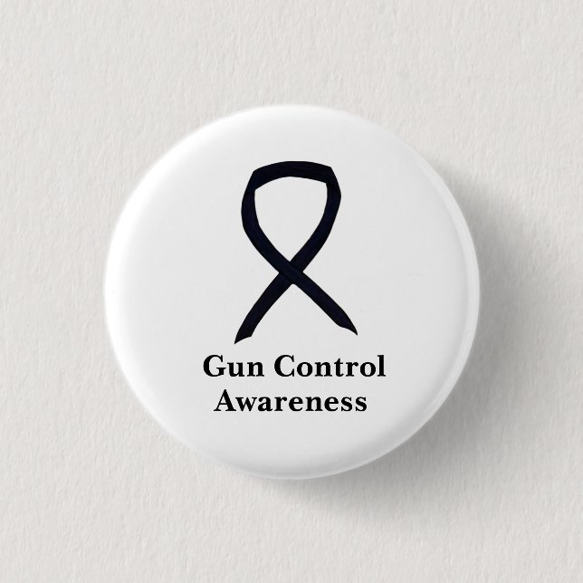 Botón de Pin de Cinta Negra de Conciencia sobre Co (Anverso)