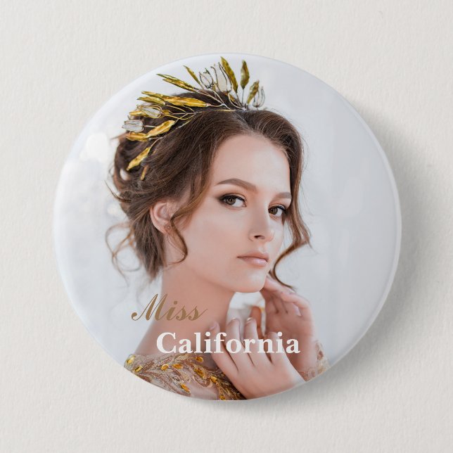 Botón de Pin de Concurso Personalizado (Anverso)