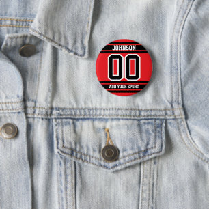 Botón de Pin de Deportes Personalizado con Rayas N