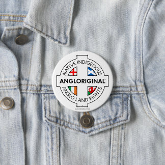 Botón de pin de derechos de tierra de Angloriginal